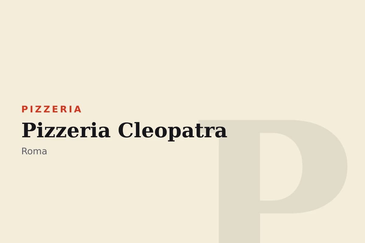 Sala di Pizzeria Cleopatra