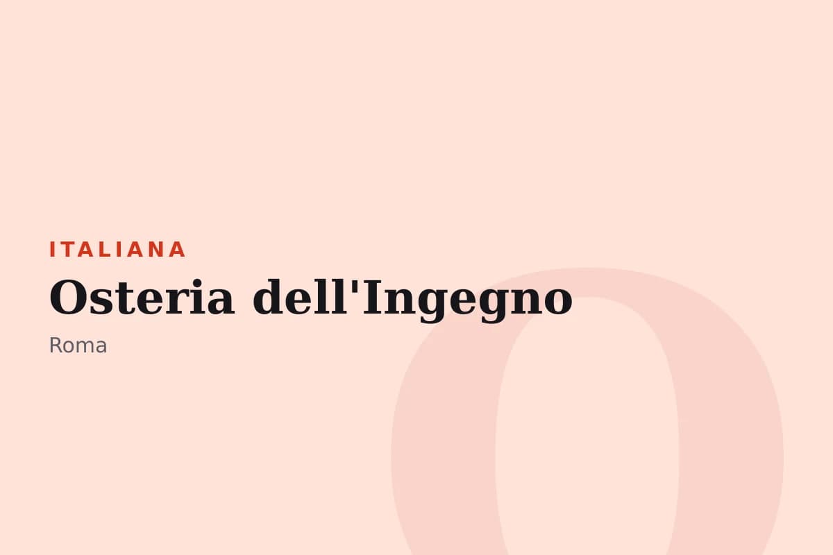 Sala di Osteria dell'Ingegno