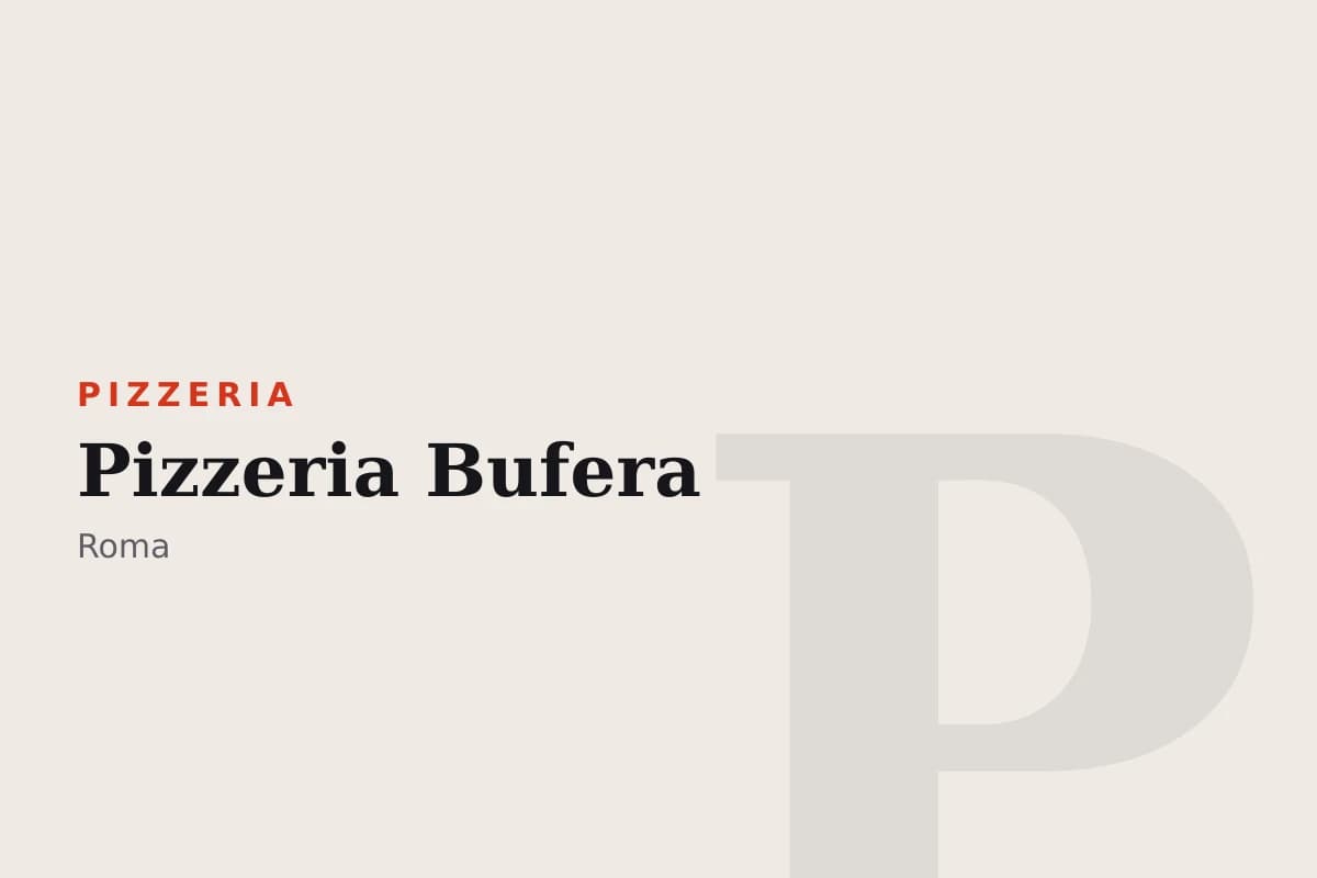 Sala di Pizzeria Bufera