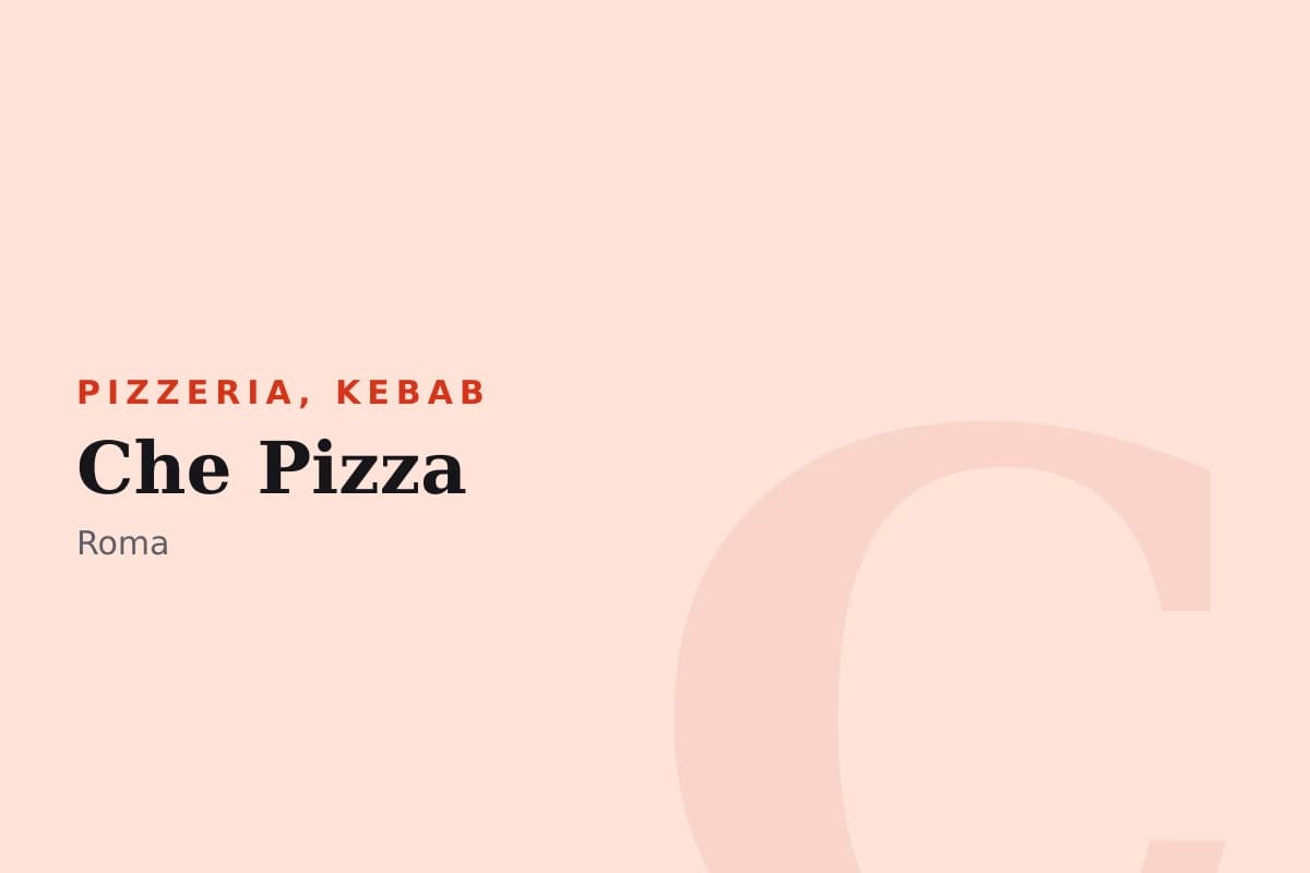 Sala di Che Pizza