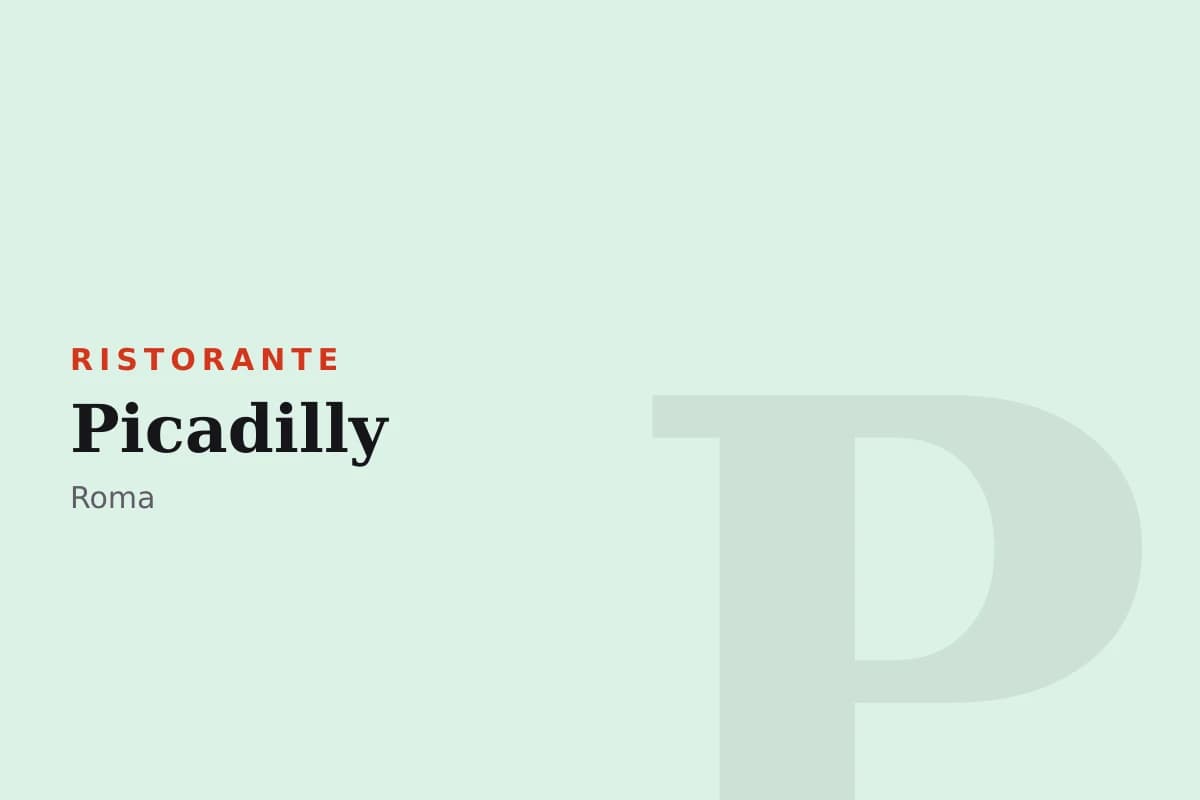 Sala di Picadilly