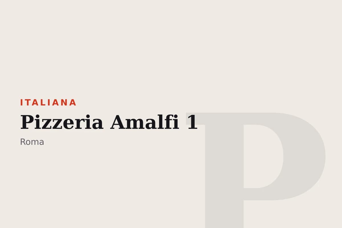 Sala di Pizzeria Amalfi 1
