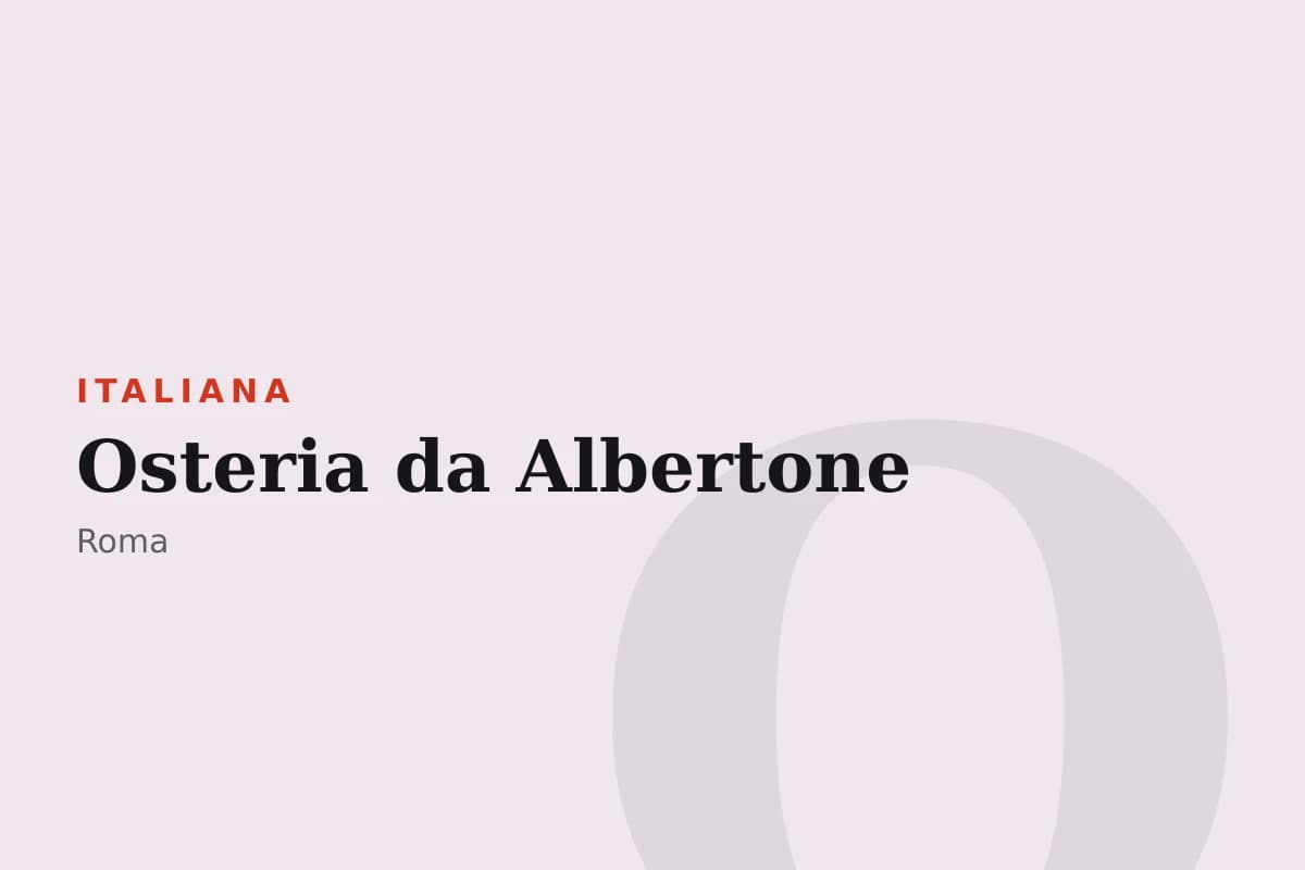 Sala di Osteria da Albertone
