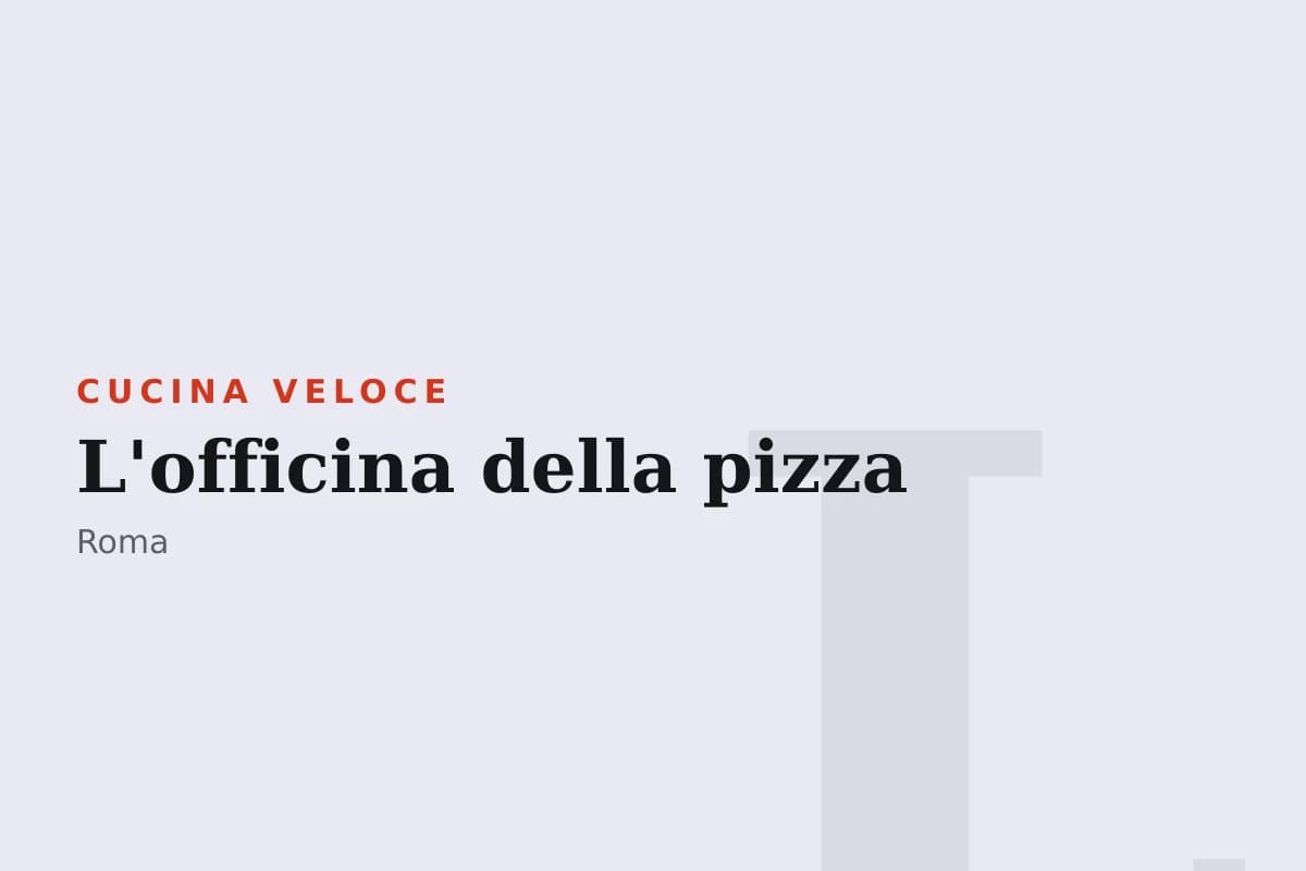 Sala di L'officina della pizza