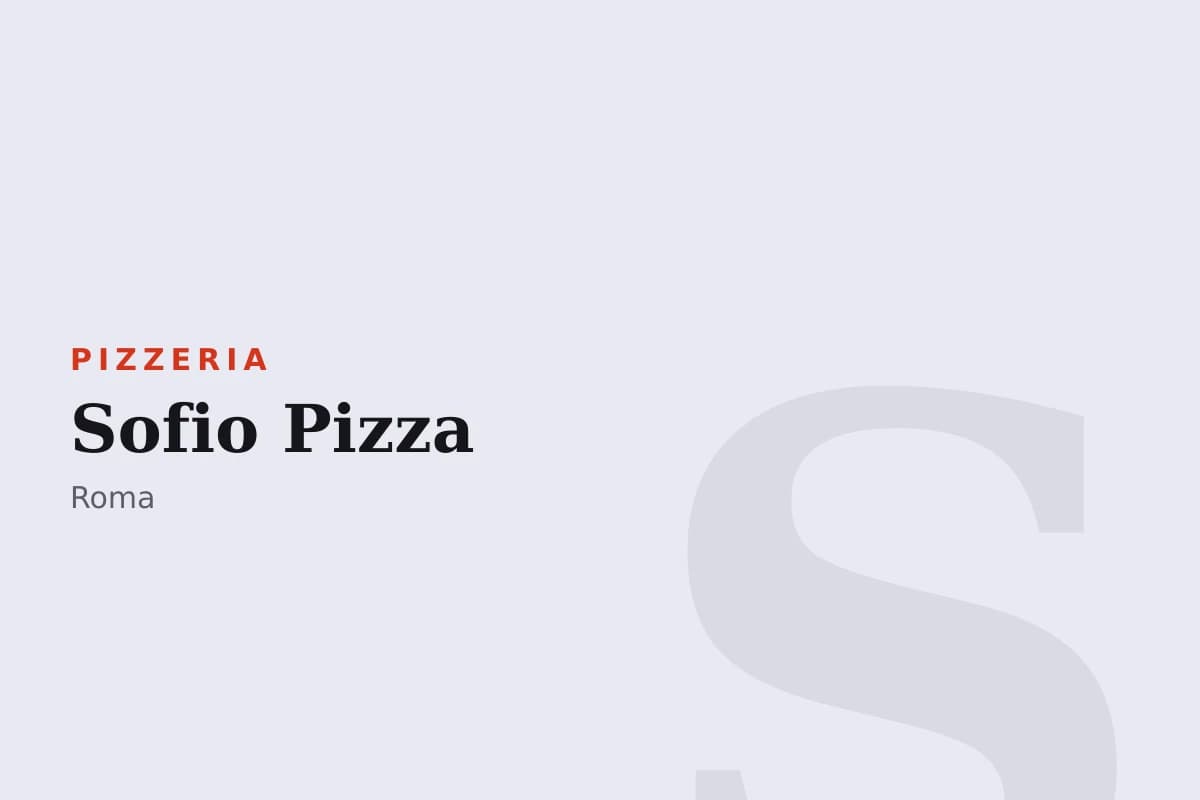 Sala di Sofio Pizza