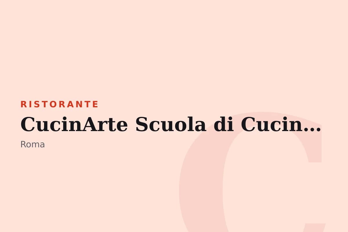 Sala di CucinArte Scuola di Cucina, Gelateria e Pasticceria