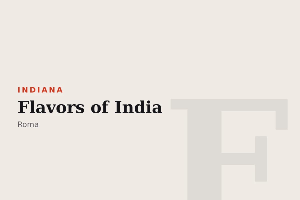 Sala di Flavors of India