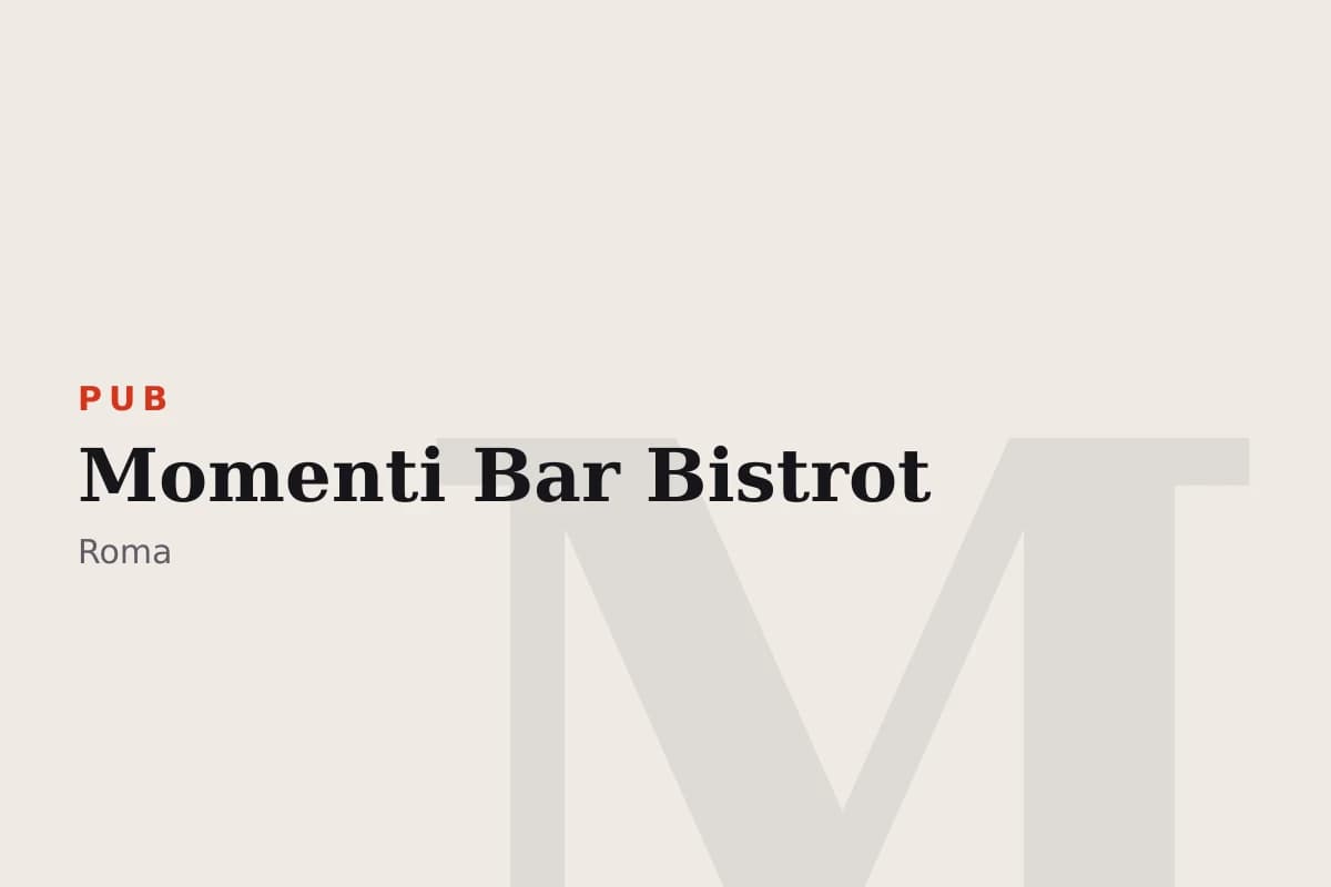 Sala di Momenti Bar Bistrot