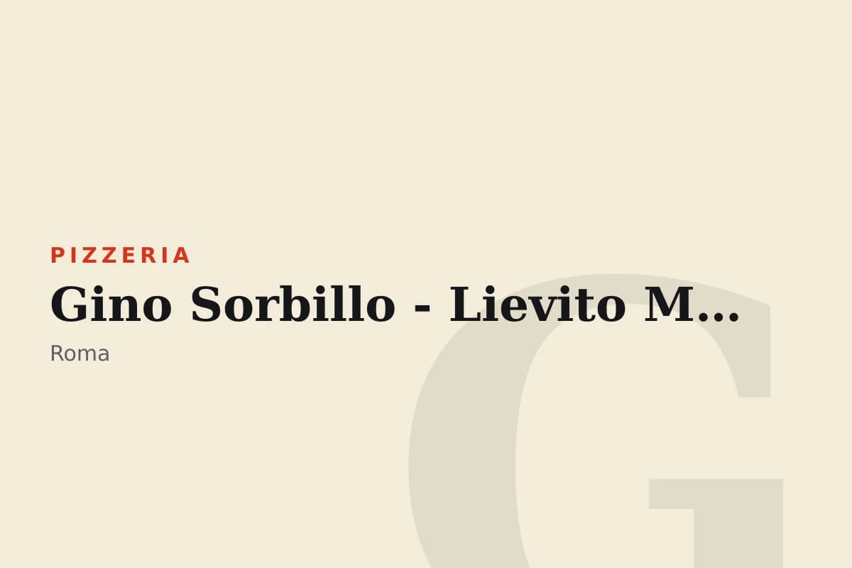 Sala di Gino Sorbillo - Lievito Madre a Roma