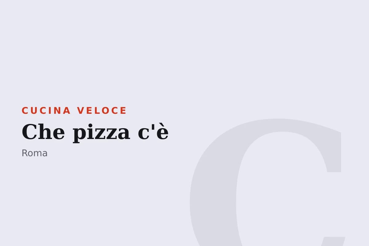Sala di Che pizza c'è