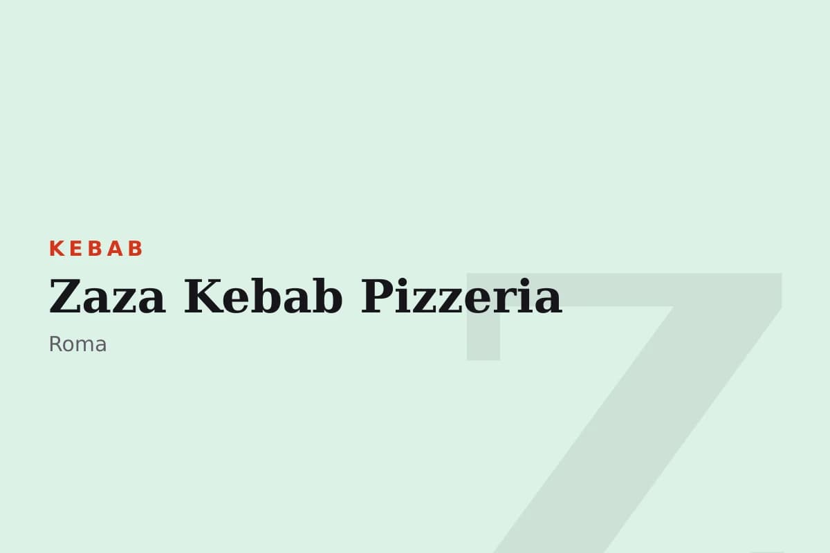 Sala di Zaza Kebab Pizzeria