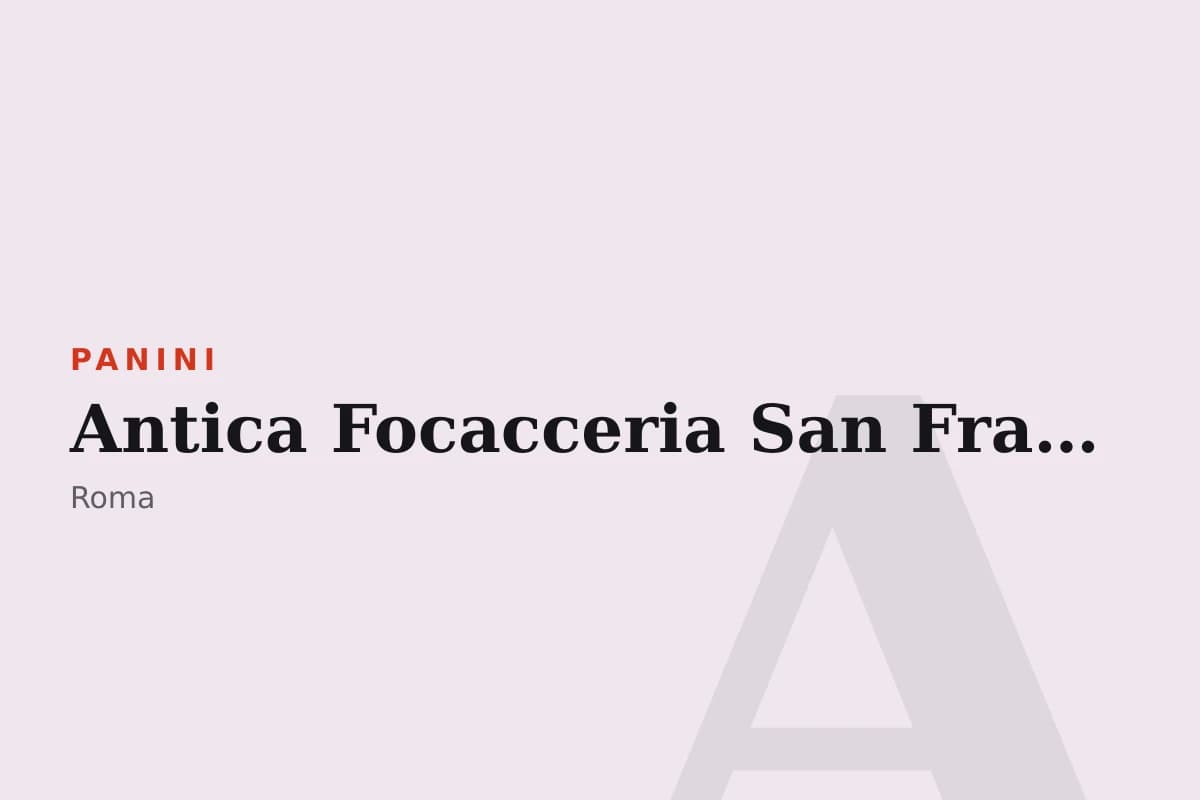 Sala di Antica Focacceria San Francesco