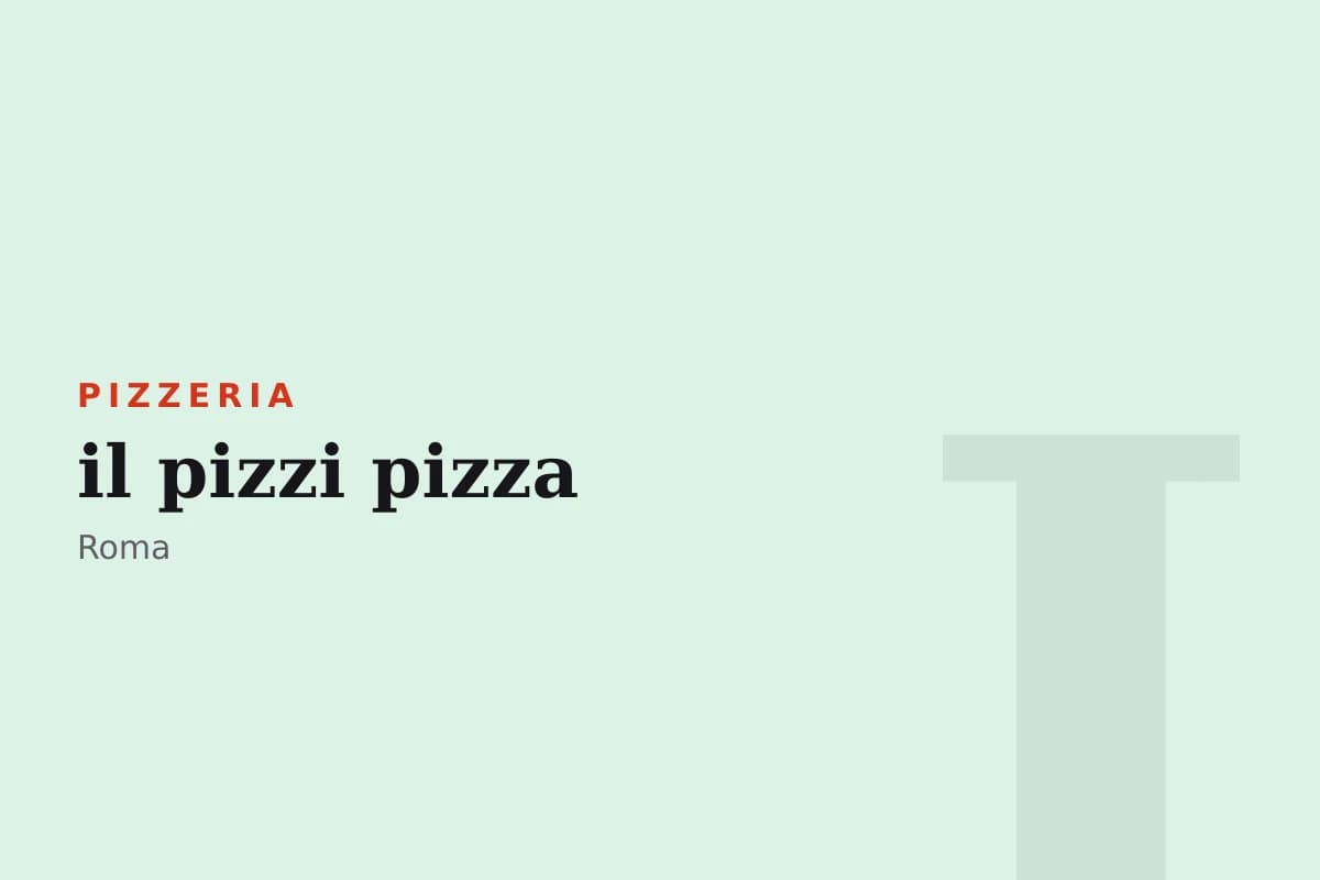 Sala di il pizzi pizza