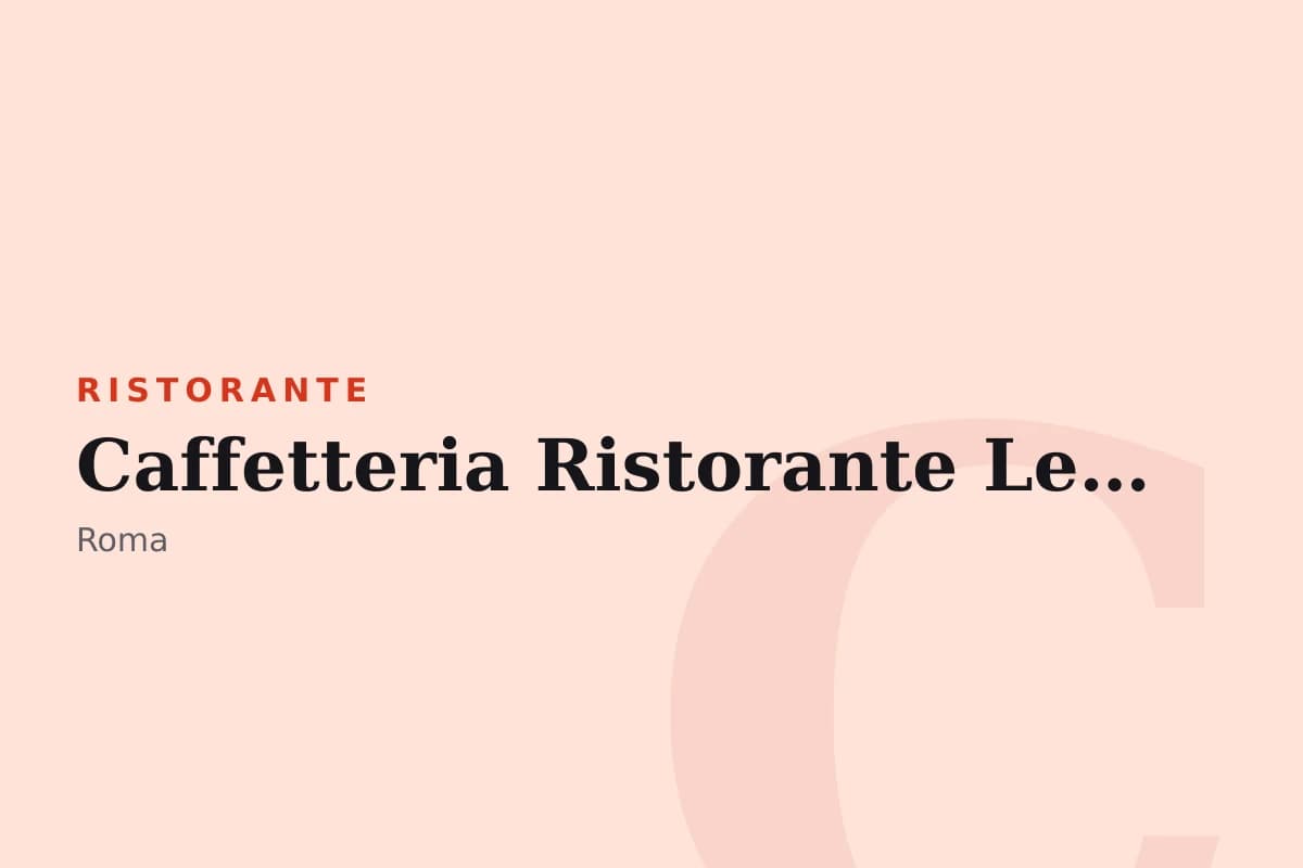 Sala di Caffetteria Ristorante Le Terrazze Castel Sant’Angelo