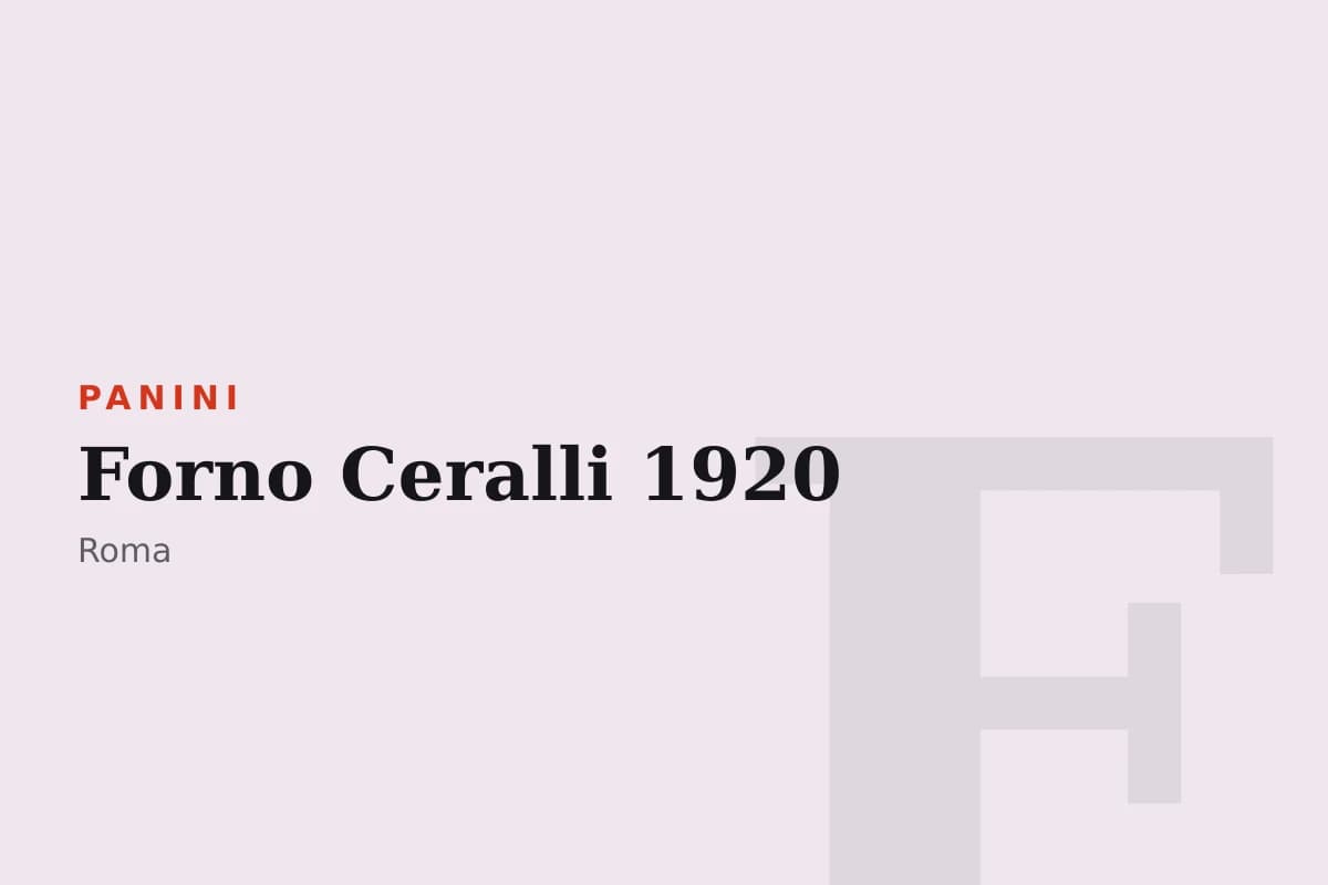 Sala di Forno Ceralli 1920