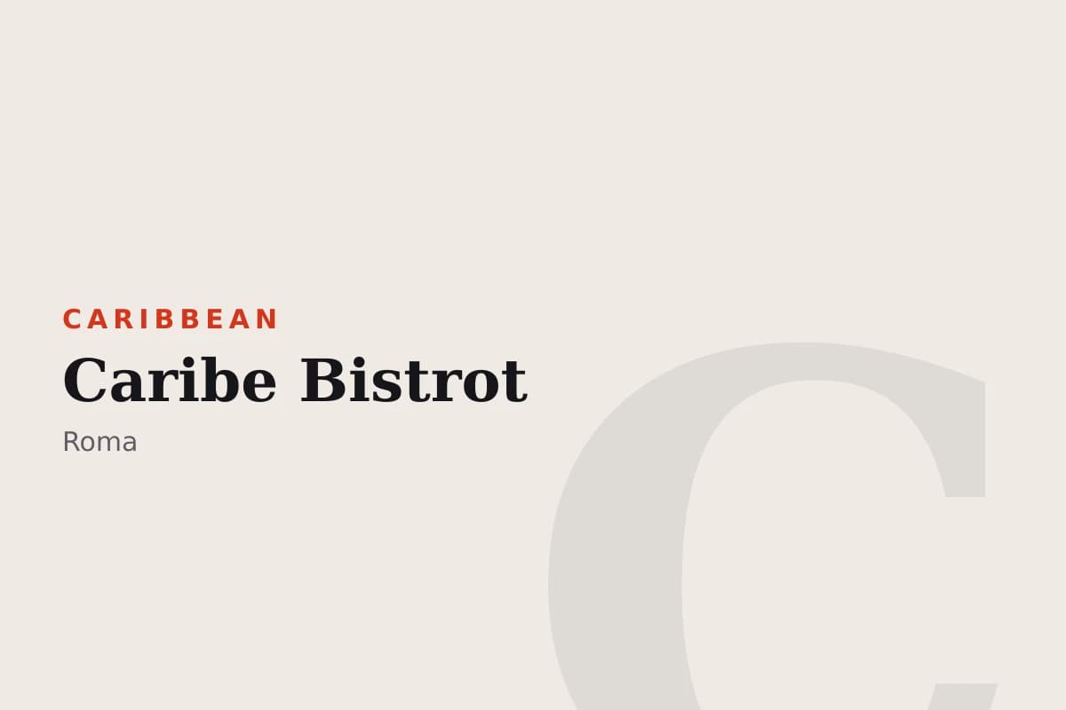 Sala di Caribe Bistrot