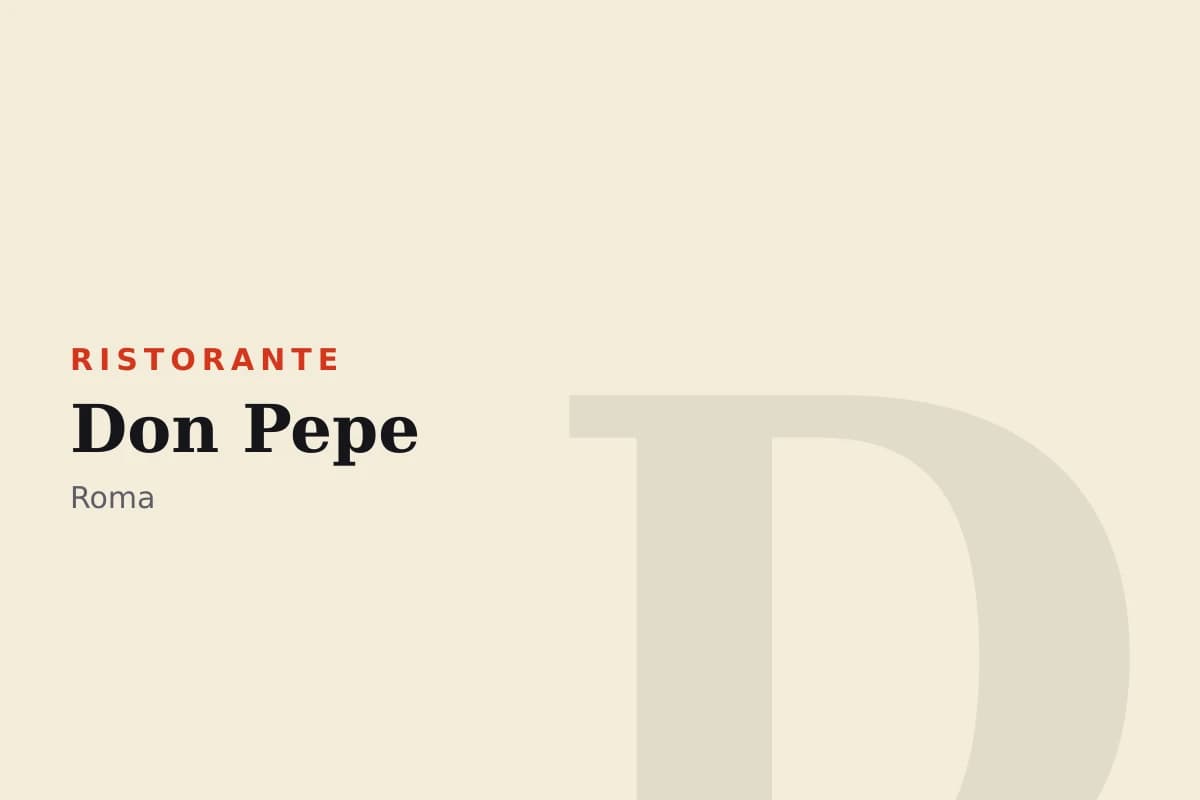 Sala di Don Pepe